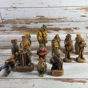 Vintage Syroco Wood Composite Figurine Lot 1930s–50s Statuettes Decor